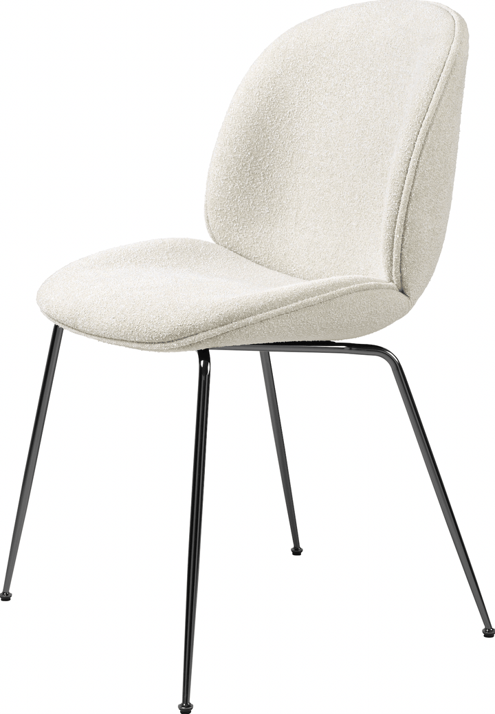 Beetle Dining Chair - Fully Upholstered - Gubi - Chairs - Black Chrome - Canvas 2 - 0674 - HORNE