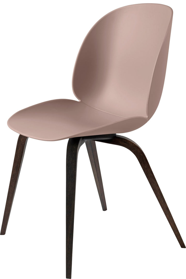 Beetle Dining Chair - Smoked Oak Base - Gubi - Chairs - Sweet Pink - HORNE