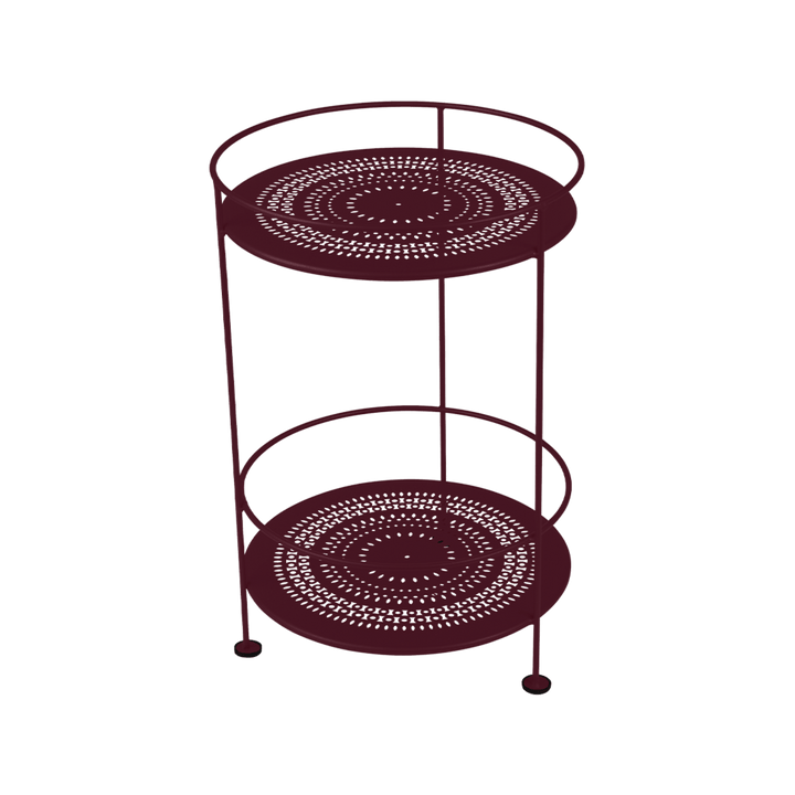 Guinguette Side Table - Fermob - Outdoor Furniture - Black Cherry - HORNE