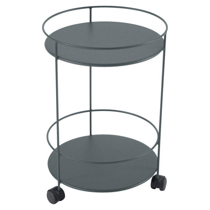 Guinguette Side Table with Wheels - Fermob - Outdoor Furniture - Storm Grey - HORNE