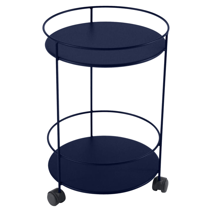 Guinguette Side Table with Wheels - Fermob - Outdoor Furniture - Deep Blue - HORNE