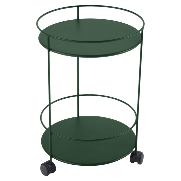 Guinguette Side Table with Wheels - Fermob - Outdoor Furniture - Cedar Green - HORNE