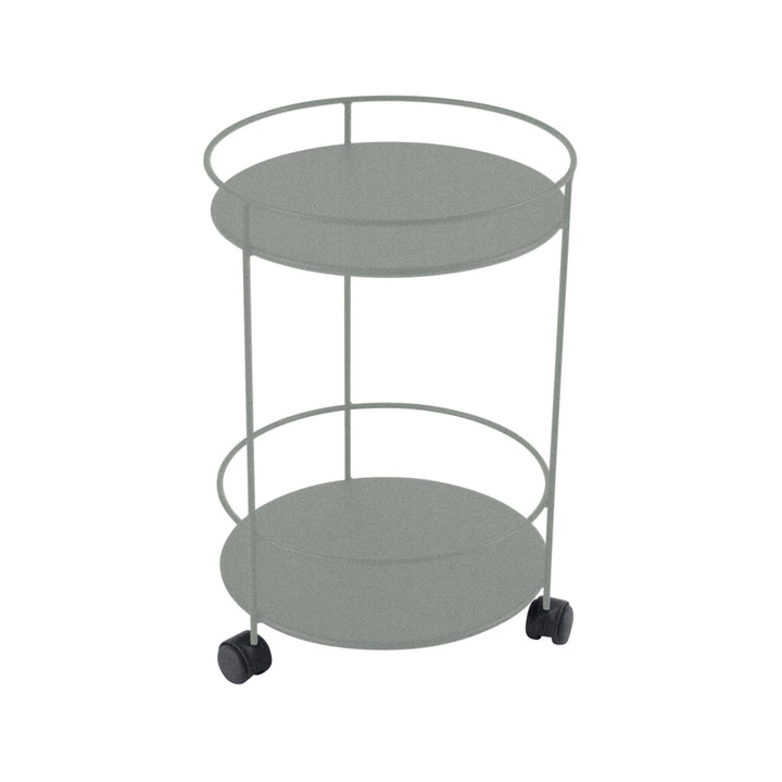 Guinguette Side Table with Wheels - Fermob - Outdoor Furniture - Lapilli Grey - HORNE