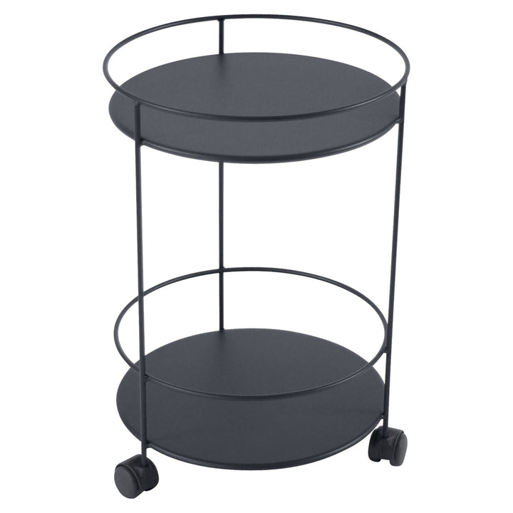 Guinguette Side Table with Wheels - Fermob - Outdoor Furniture - Anthracite - HORNE