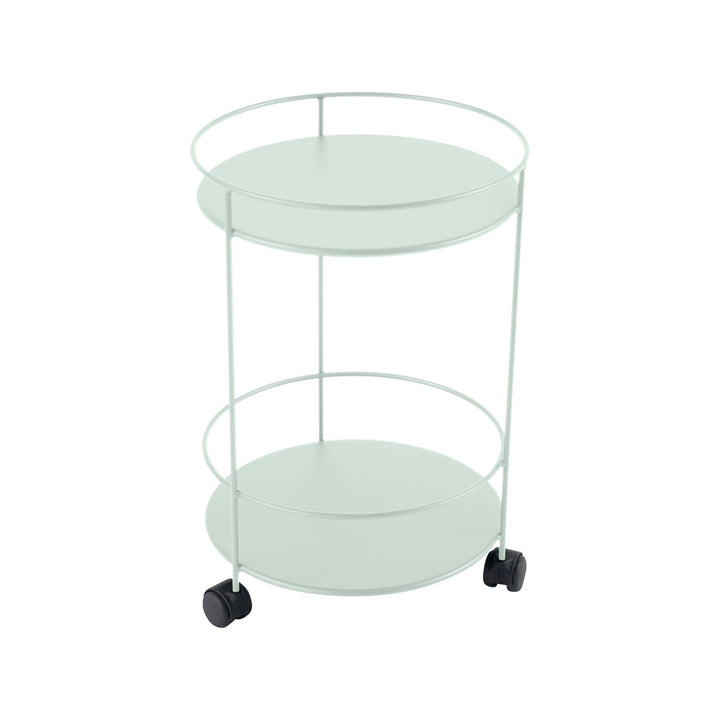Guinguette Side Table with Wheels - Fermob - Outdoor Furniture - Ice Mint - HORNE
