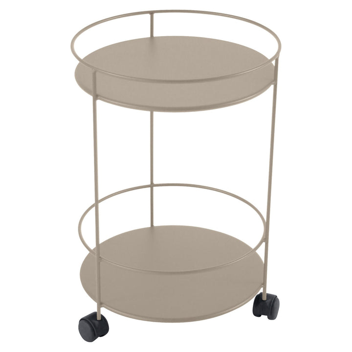 Guinguette Side Table with Wheels - Fermob - Outdoor Furniture - Nutmeg - HORNE