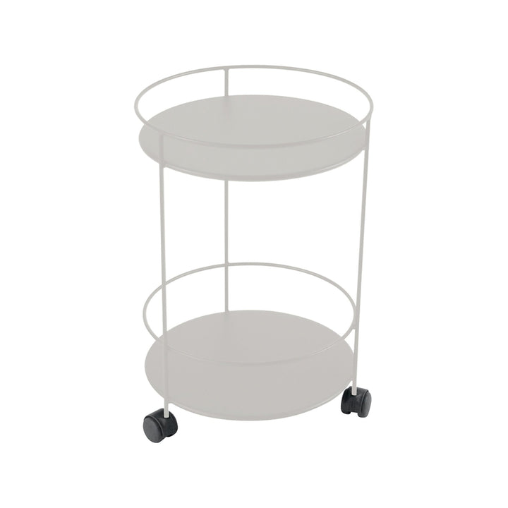 Guinguette Side Table with Wheels - Fermob - Outdoor Furniture - Clay Grey - HORNE