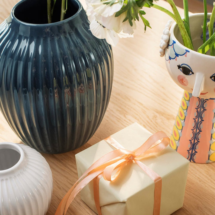 Hammershøi Vase - Indigo - Kähler - Vases - 7.9"Ø - HORNE