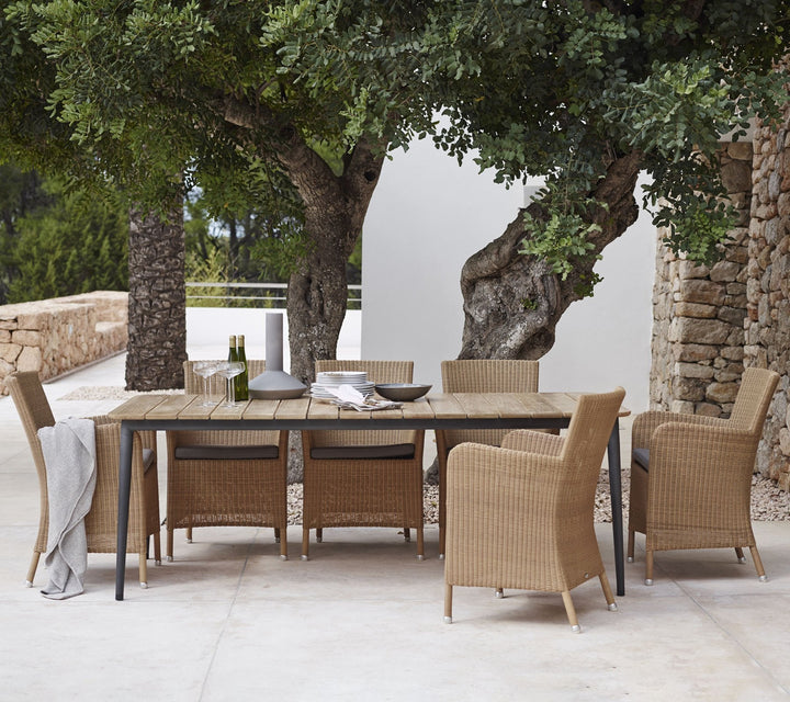 Hampsted Chair - Cane Line - Outdoor Furniture - Black - Taupe Natté - HORNE