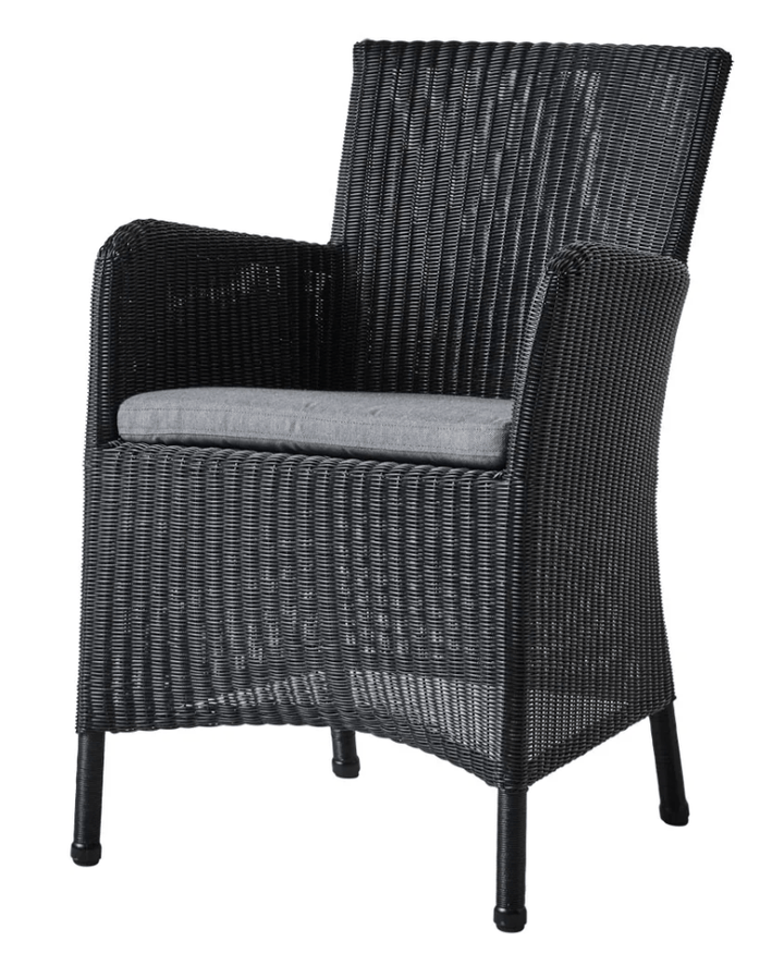 Hampsted Chair - Cane Line - Outdoor Furniture - Black - Grey Natté - HORNE