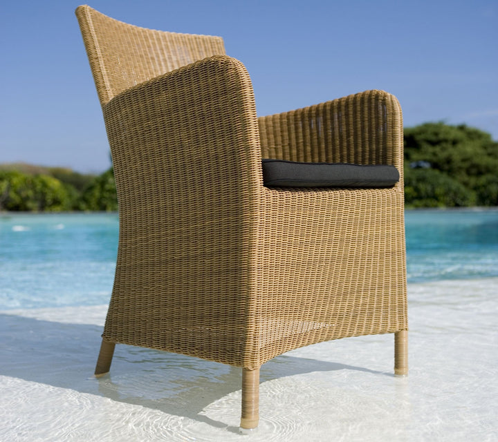 Hampsted Chair - Cane Line - Outdoor Furniture - Black - Taupe Natté - HORNE