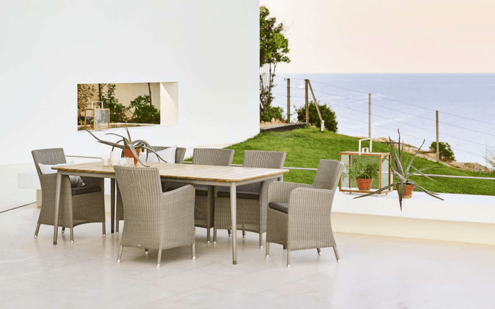 Hampsted Chair - Cane Line - Outdoor Furniture - Black - Taupe Natté - HORNE