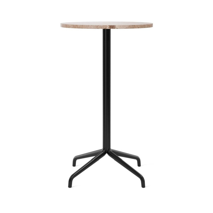 Harbour Column Bar Table - 24" Dia with Feet - Audo Copenhagen - Tables + Desks - Sand Stone - HORNE