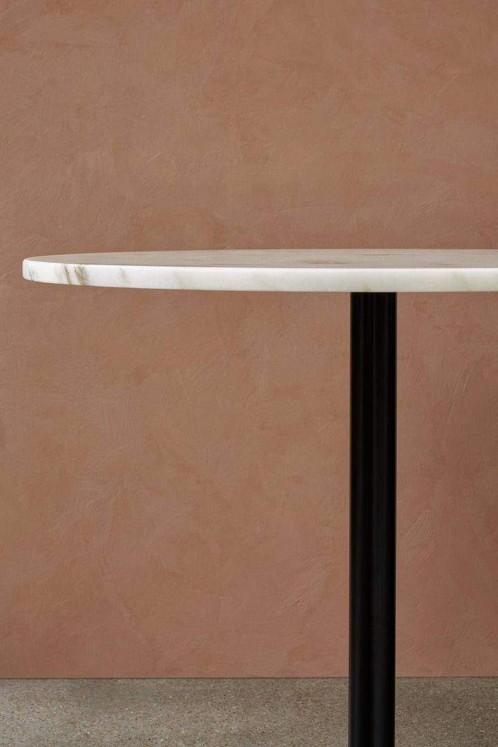 Harbour Column Bar Table - 24" Dia with Feet - Audo Copenhagen - Tables + Desks - Sand Stone - HORNE