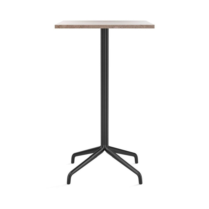 Harbour Column Bar Table - 24" x 28" with Feet - Audo Copenhagen - Tables + Desks - Sand Stone - HORNE