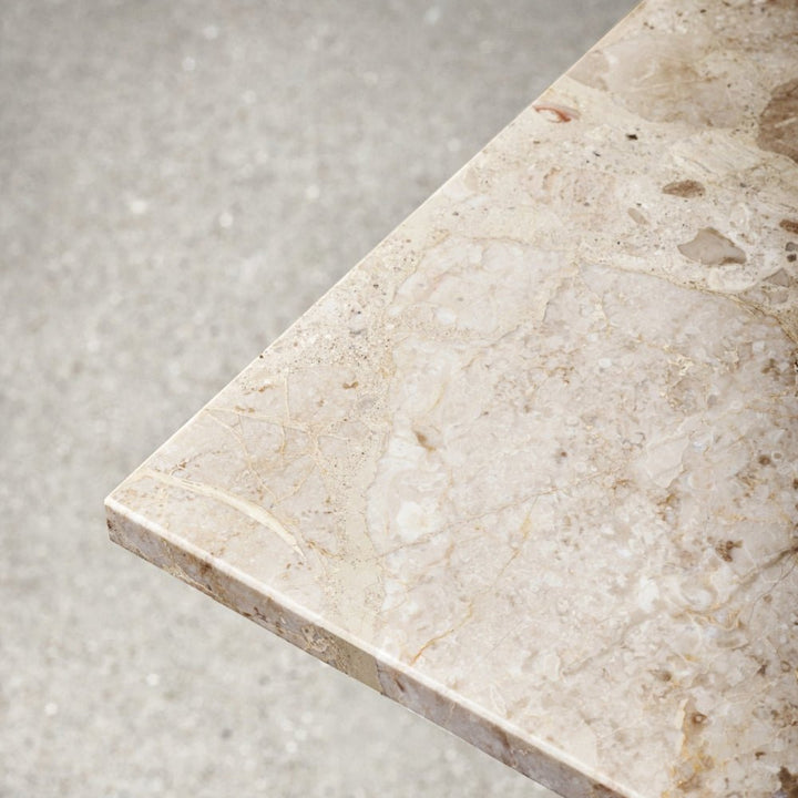 Harbour Column Bar Table - 24" x 28" with Feet - Audo Copenhagen - Tables + Desks - Sand Stone - HORNE