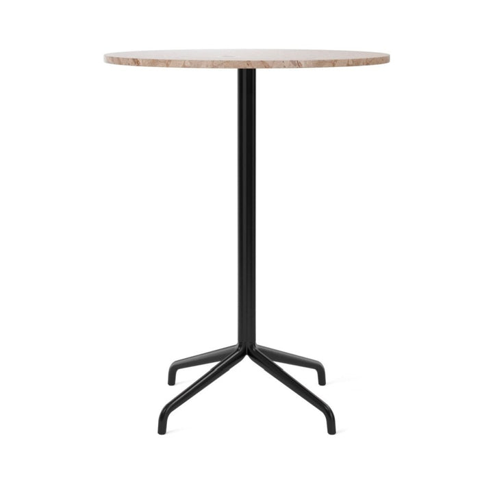 Harbour Column Bar Table - 32" Dia with Feet - Audo Copenhagen - Tables + Desks - Sand Stone - HORNE
