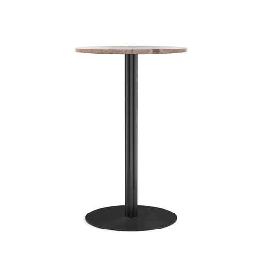 Harbour Column Counter Table - 24" Dia - Audo Copenhagen - Tables + Desks - Sand Stone - HORNE