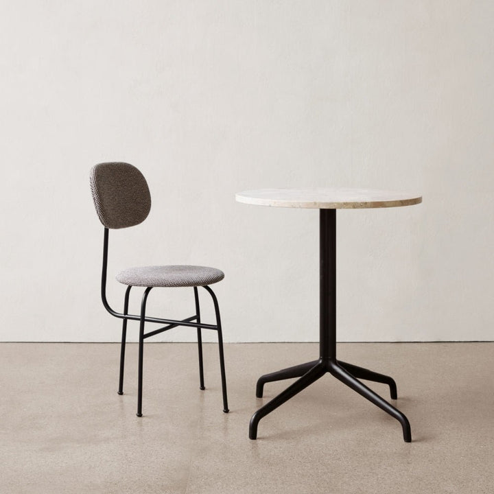 Harbour Column Counter Table - 24" Dia with Feet - Audo Copenhagen - Tables + Desks - Sand Stone - HORNE