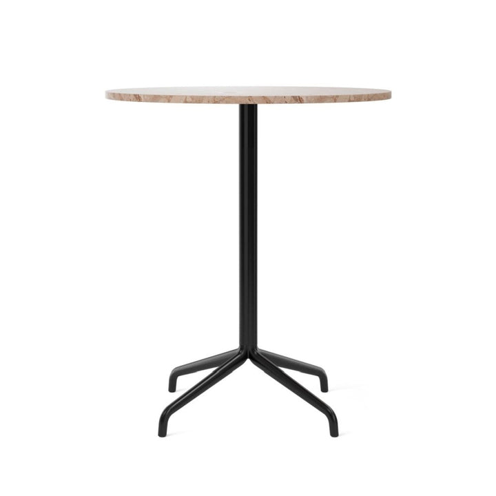 Harbour Column Counter Table - 32" Dia with Feet - Audo Copenhagen - Tables + Desks - Sand Stone - HORNE