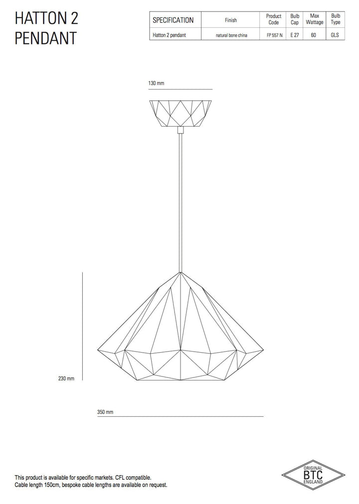Hatton 2 Pendant
