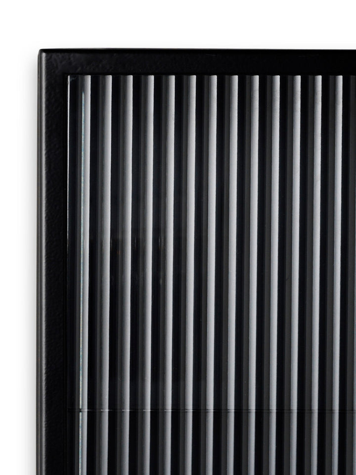 Haze Wall Cabinet - Ferm Living - Storage + Organization - Black - Reeded - HORNE
