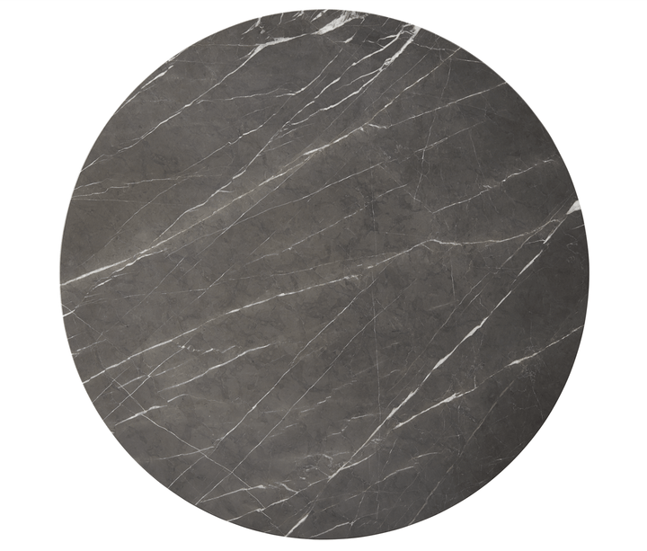 HB 110 Coffee Table - Lange Production - Tables - 35" Dia. - Marble - Black - HORNE