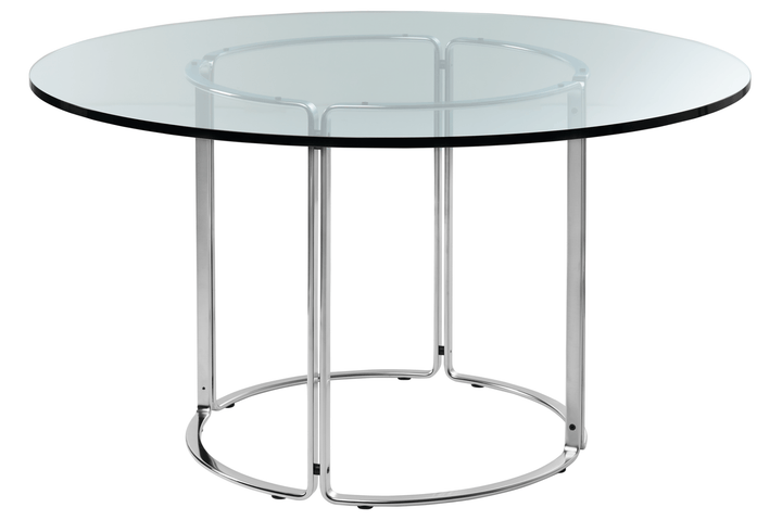 HB 120 Dining Table - Lange Production - Tables - Glass - Stainless Steel - HORNE