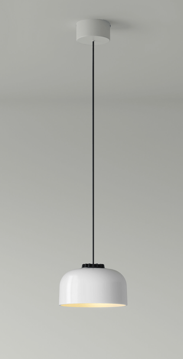 HeadHat Bowl Pendant - Large - Santa & Cole - Pendants - Black - 3 m / 118.1" - White - HORNE