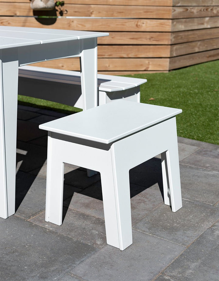 Health Club Bench - 22" - Loll Designs - Outdoor Furniture - Cloud White - HORNE