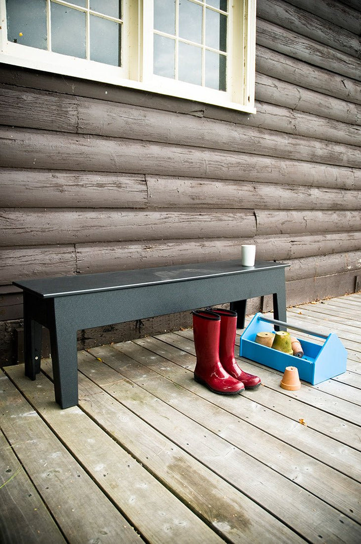 Health Club Bench - 58" - Loll Designs - Outdoor Furniture - Cloud White - HORNE