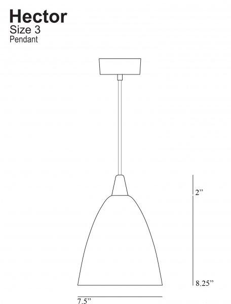 Hector 3 Pendant - Original BTC - Pendants - HORNE