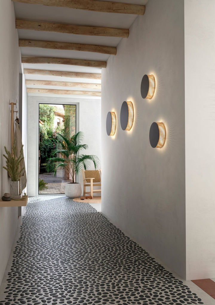 Helios A/01 Wall Lamp - Bover - Wall Sconces - Brown/Beige - TRIAC Dimmable - HORNE