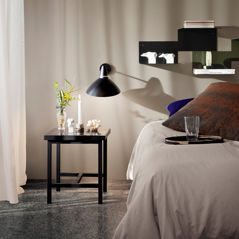 Herringbone Side Table - Warm Nordic - Tables - Soft Black - HORNE