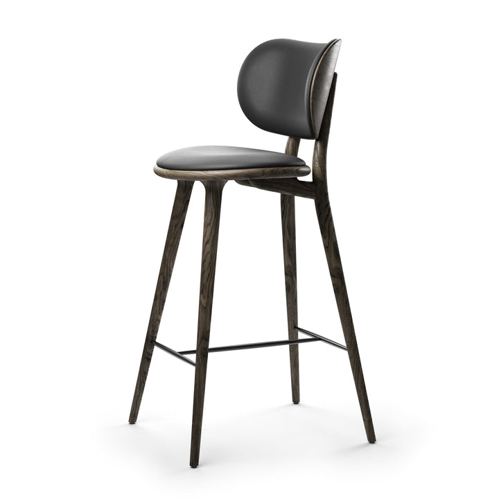 High Stool With Back Rest - Mater - Stools + Benches + Ottomans - Sirka Frey Oak - 40.2" - HORNE