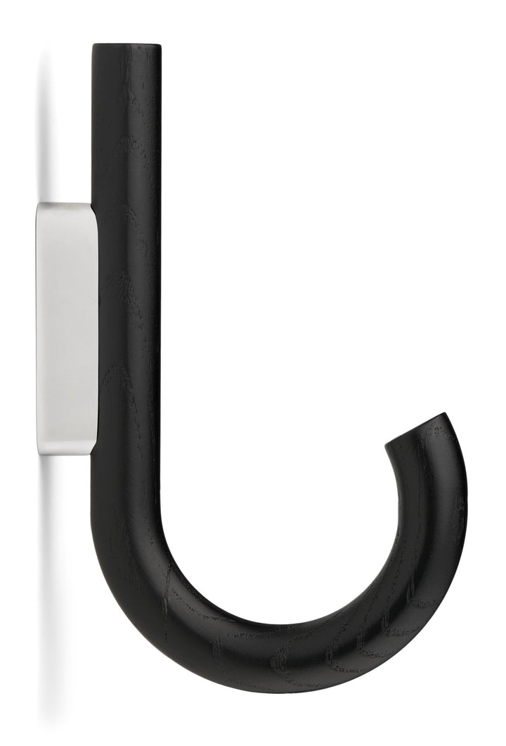 Hook Hanger - Set of 2 - Gejst - Storage + Organization - Black Oak - Chrome - HORNE