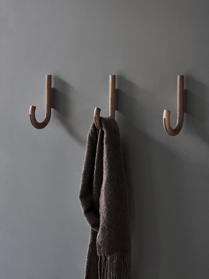 Hook Hanger - Set of 2 - Gejst - Storage + Organization - Walnut - Black - HORNE