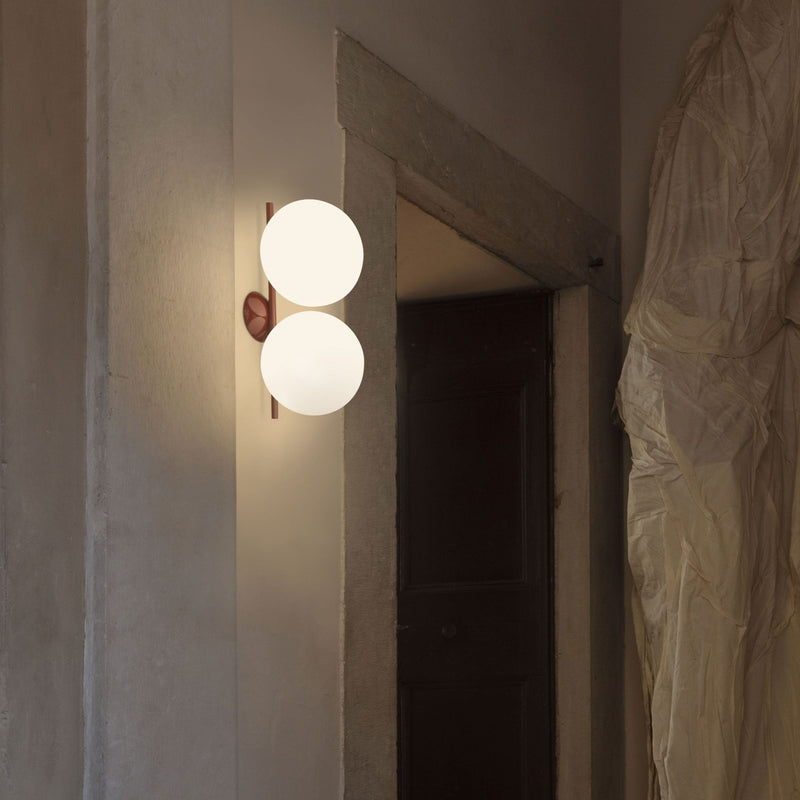 IC Ceiling Wall Light Double Glass Orb
