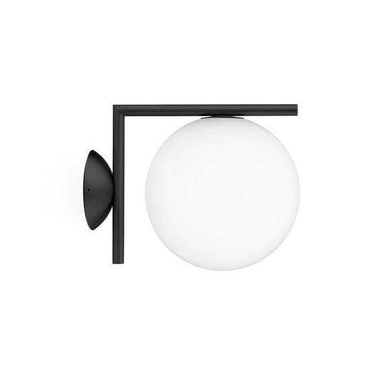IC Outdoor 1 - Ceiling / Wall Sconce - Flos - Wall Sconces - Black - HORNE