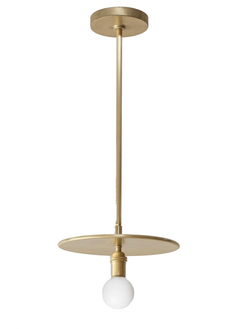 Industrial Pendant - Workstead - Pendants - Small - Hewn Brass - HORNE