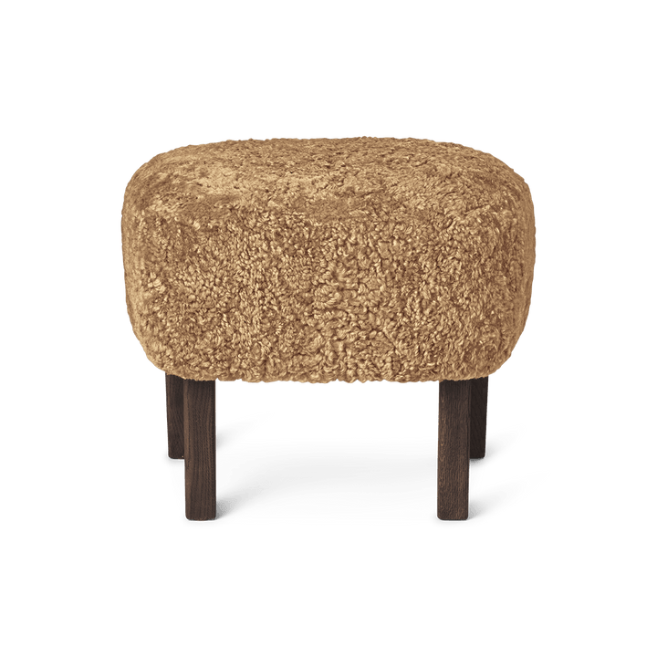 Ingeborg Footstool - Sheepskin - Audo Copenhagen - Stools + Benches + Ottomans - Honey - Smoked Oak - HORNE