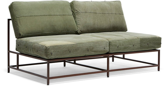 Inheritance Love Seat - Military Canvas