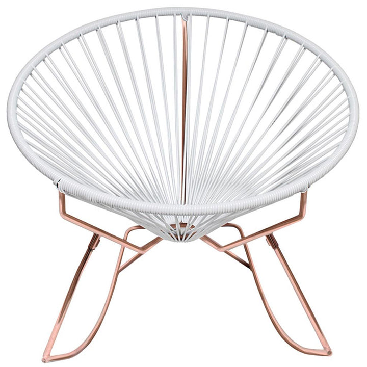 Innit Rocking Chair - Copper Base - Set of 2 - Innit Designs - Chairs - White - HORNE