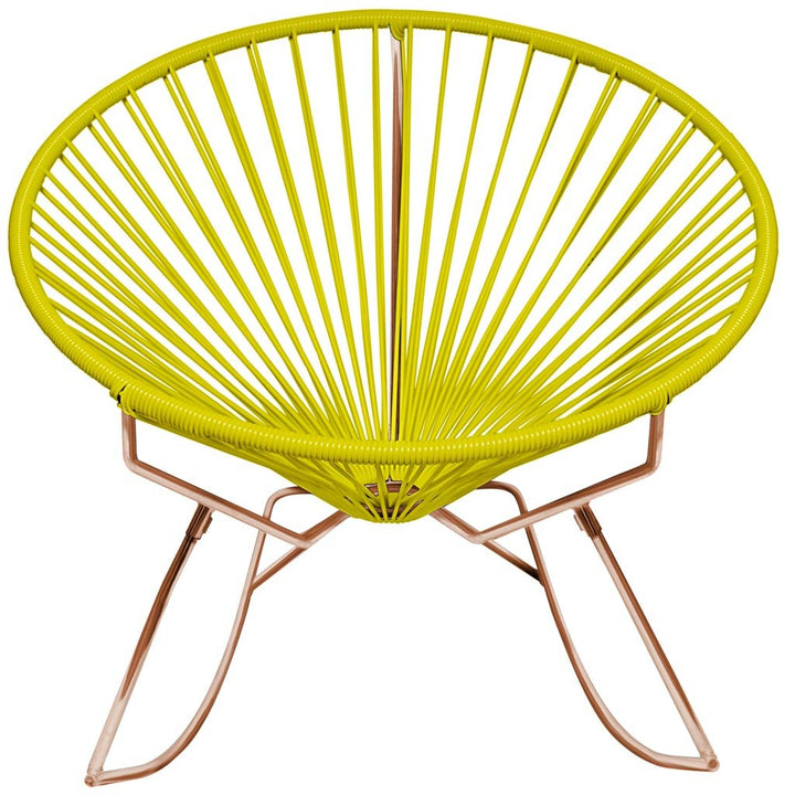 Innit Rocking Chair - Copper Base - Set of 2 - Innit Designs - Chairs - Yellow - HORNE