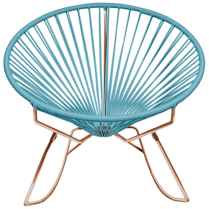 Innit Rocking Chair - Copper Base - Set of 2 - Innit Designs - Chairs - Blue - HORNE
