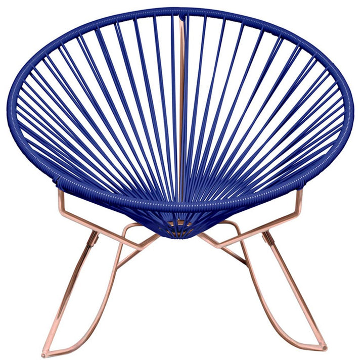 Innit Rocking Chair - Copper Base - Set of 2 - Innit Designs - Chairs - Deep Blue - HORNE