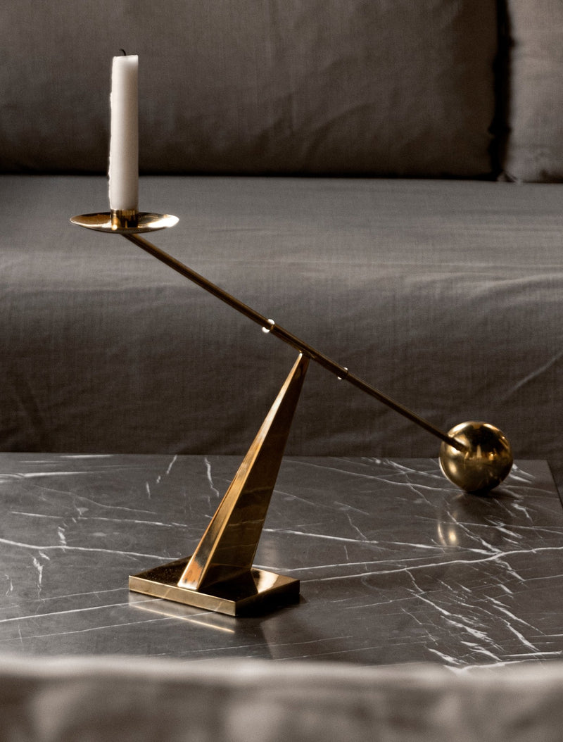Interconnect Candle Holder - Large - Audo Copenhagen - Candle Holders - Black - HORNE
