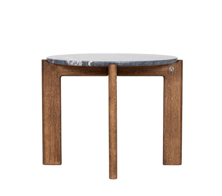 Iris Coffee Table - Asplund - Coffee Tables - Small - American Walnut - Brown Red Metal - HORNE