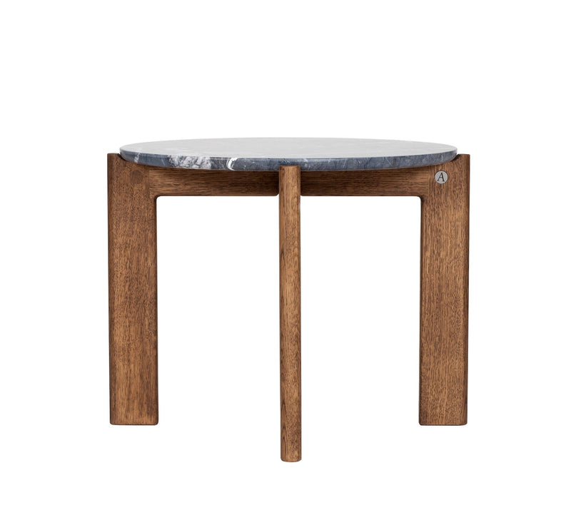 Iris Coffee Table - Asplund - Coffee Tables - Small - American Walnut - Brown Red Metal - HORNE