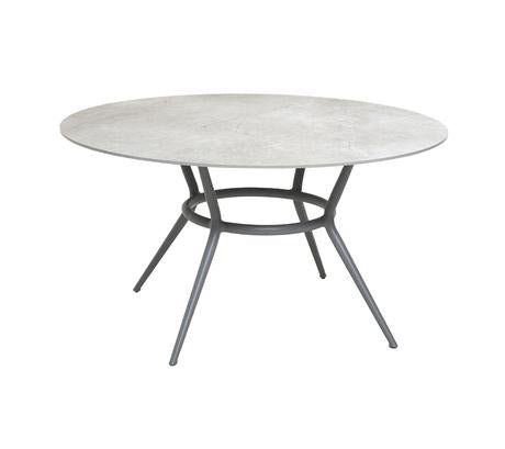 Joy Circular Dining Table - Cane Line - Outdoor Furniture - Lava Grey - Black - HORNE